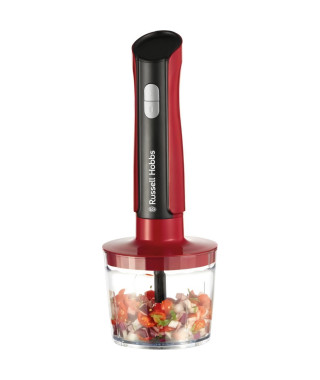 Mixeur plongeant - RUSSEL HOBBS - Desire Red - 500 W - 2 vitesses + Pulse - Rouge