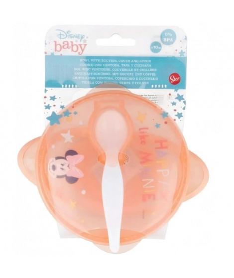 Disney Baby - Bol bébé avec ventouse, couvercle et cuilliere