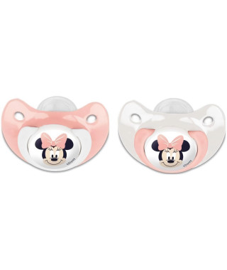 Lot de 2 sucettes anatomique Minnie Disney +6mois