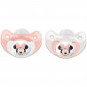 Lot de 2 sucettes anatomique Minnie Disney +6mois