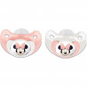 Lot de 2 sucettes anatomique Minnie Disney
