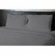 Drap plat - HOME LINGE PASSION - 180 x 290 cm - 1 personne - Anthracite