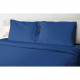 Drap plat - HOME LINGE PASSION - 180 x 290 cm - 1 personne  - Bleu