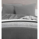 Lot de 2 taies d'oreiller - HOME LINGE PASSION - 63 x 63 cm - Gris anthracite