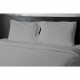 Drap plat - HOME LINGE PASSION - 180 x 290 cm - 1 personne - Gris clair