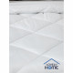 Couette 140 x 200 cm - LOVELY HOME - Chaude - 450 g/m² - Anti-acariens - 1 personne - Blanc