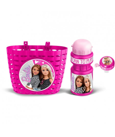 Set ludique comprenant une Corbeille + un bidon + une sonnette - MATTEL - BARBIE