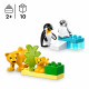 LEGO DUPLO Ma ville 10442 Familles d'animaux sauvages : pingouins et lions - Jeux d'éveil