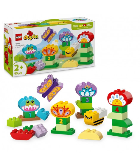 LEGO DUPLO Ma ville 10444 Le jardin créatif et les fleurs - Jeu de construction des 2 ans