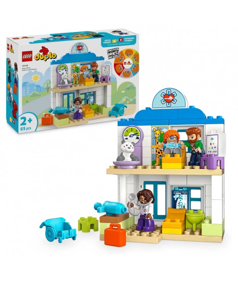 LEGO DUPLO Ma ville 10449 Premiere visite chez le médecin - Jouet motricité fine des 2 ans