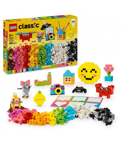 LEGO Classic 11042 La boîte créative du bonheur - Assortiment de briques de construction