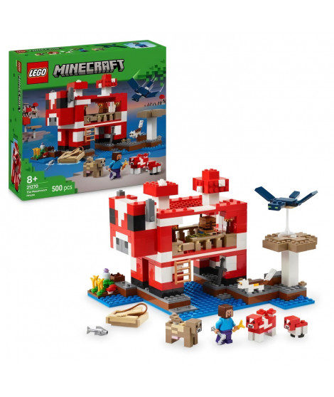 LEGO Minecraft 21270 La maison des Champimeuhs - Jeu de construction pour fille des 8 ans