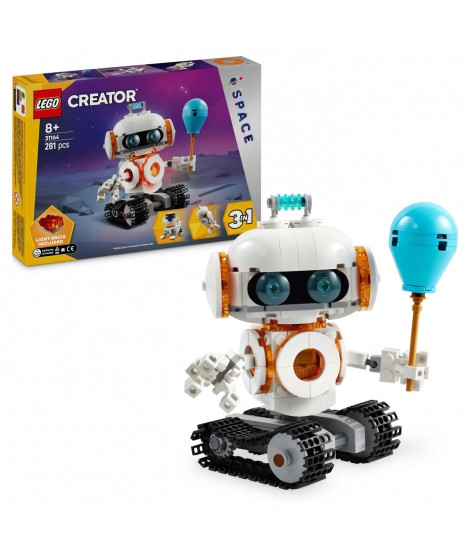 LEGO Creator 31164 3-en-1 Le robot de l'espace - Jeu de construction pour garçon des 8 ans