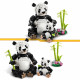 LEGO Creator 31165 3-en-1 Animaux sauvages : la famille de pandas Jeu pour fille des 8 ans