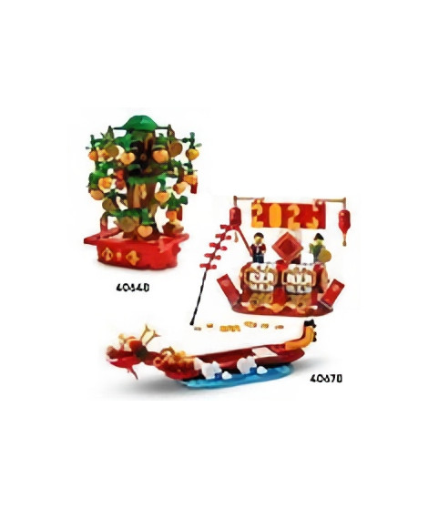 LEGO 40678 Le calendrier des fetes - Idée cadeau et jouet 2-en-1 pour le Nouvel An lunaire
