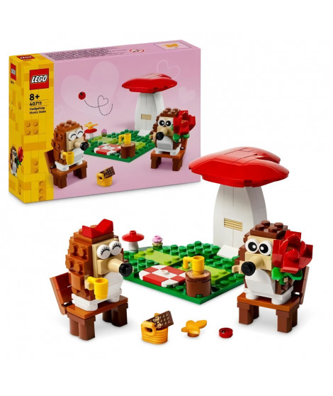 LEGO 40711 Le pique-nique des hérissons - Jouet avec un champignon a construire des 8 ans