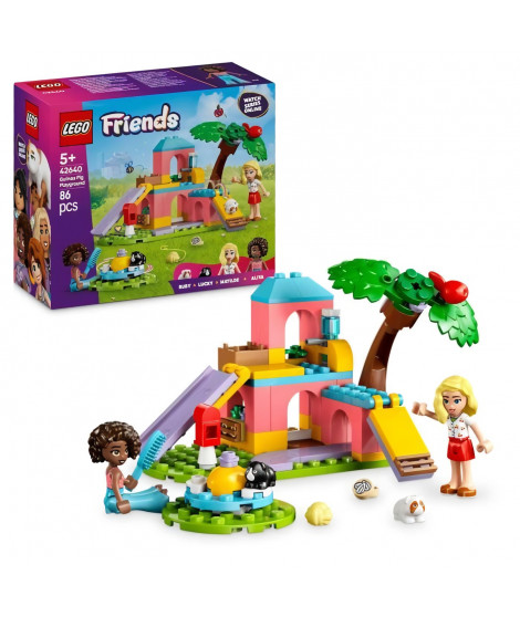 LEGO Friends 42640 L'aire de jeux des cochons d'Inde - Jeu de rôle pour filles des 5 ans