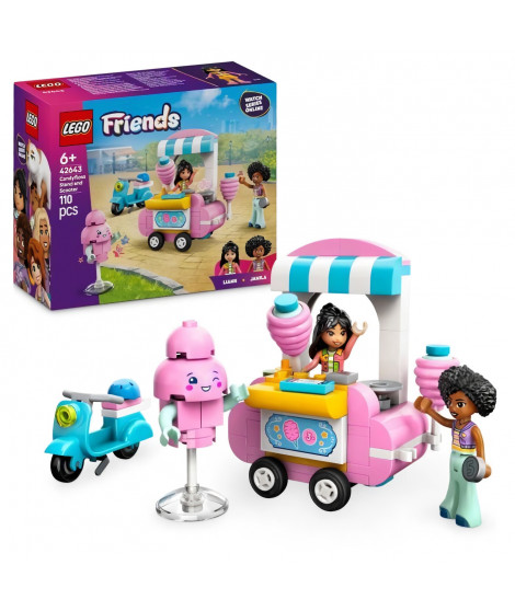 LEGO Friends 42643 Stand de barbes a papa et scooter - Jouet pour filles des 6 ans