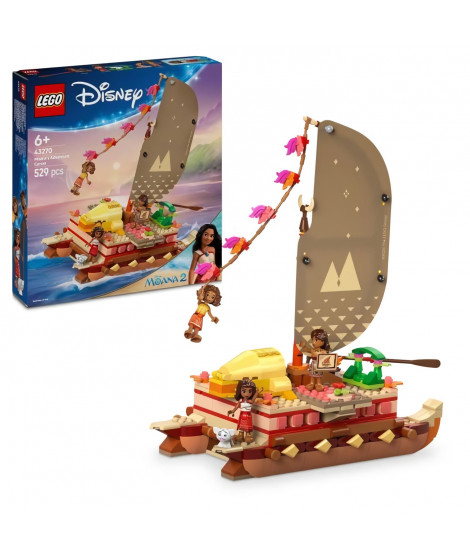 LEGO | Disney 43270 Le bateau d'aventure de Vaiana - Jeu a construire et cadeau des 6 ans