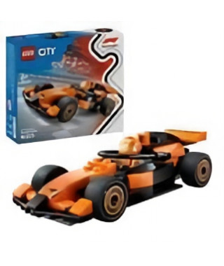 LEGO City 60442 Voiture de course McLaren avec pilote de F1 - Jouet pour garçon des 6 ans