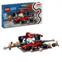 LEGO City 60443 Arret au stand de F1 avec voiture Ferrari - Jouet pour garçon des 6 ans