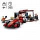 LEGO City 60443 Arret au stand de F1 avec voiture Ferrari - Jouet pour garçon des 6 ans