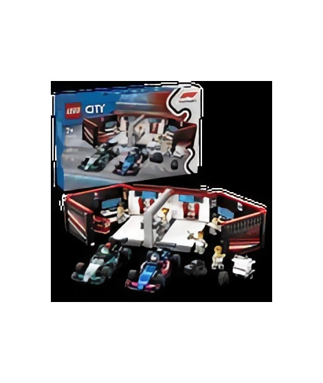 LEGO City 60444 Garage de F1 et voitures Mercedes-AMG et Alpine Jeu pour garçon des 7 ans