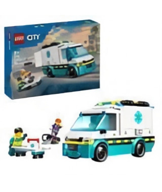 LEGO City 60451 L'ambulance de secours - Jouet de construction pour garçon des 5 ans