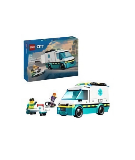 LEGO City 60451 L'ambulance de secours - Jouet de construction pour garçon des 5 ans