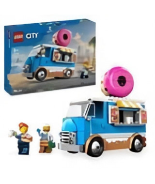 LEGO City 60452 Le food-truck de donuts - Jouet de construction pour garçon des 5 ans