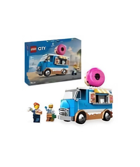 LEGO City 60452 Le food-truck de donuts - Jouet de construction pour garçon des 5 ans