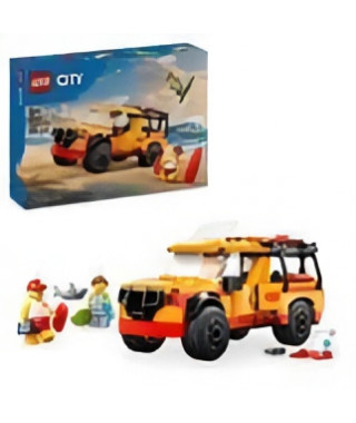 LEGO City 60453 Le véhicule de secours de la plage - Jouet des 6 ans avec un requin