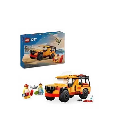 LEGO City 60453 Le véhicule de secours de la plage - Jouet des 6 ans avec un requin