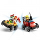 LEGO City 60458 Pack de bolides de course : camion de pizza contre camion de pompiers