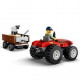 LEGO City 60461 Tracteur agricole rouge avec remorque et moutons - Jeu pour enfants 4 ans