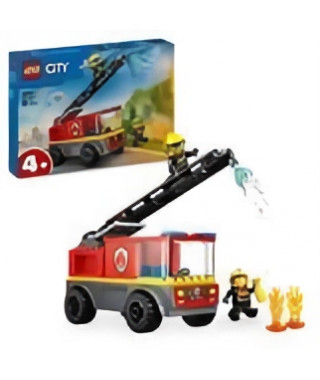 LEGO City 60463 Camion de pompiers avec échelle - Jeu de construction - Enfants des 4 ans