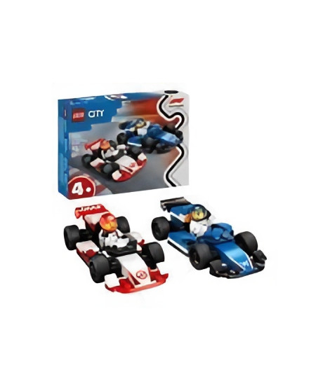 LEGO City 60464 Voitures de course de F1 Williams Racing et Haas F1 - Jouet des 4 ans