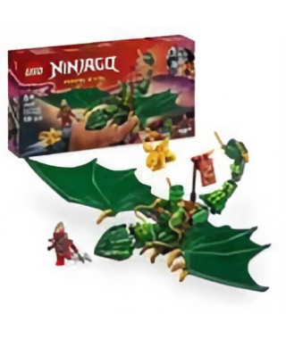 LEGO NINJAGO 71829 Le dragon vert de la foret de Lloyd - Jeu de construction des 6 ans
