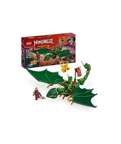 LEGO NINJAGO 71829 Le dragon vert de la foret de Lloyd - Jeu de construction des 6 ans
