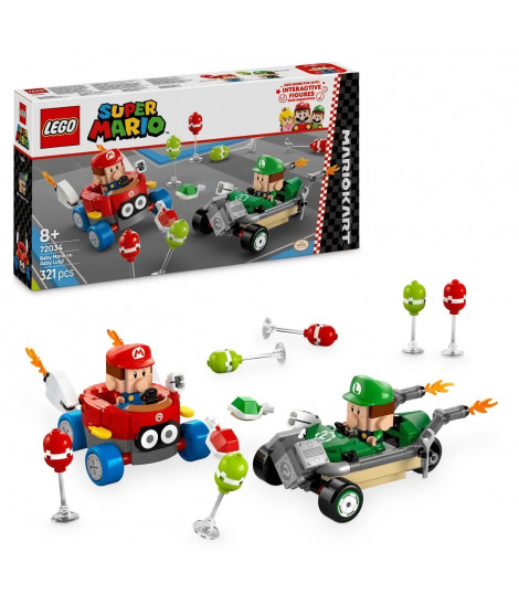 LEGO Super Mario 72034 Mario Kart  Bébé Mario contre Bébé Luigi - Cadeau Nintendo