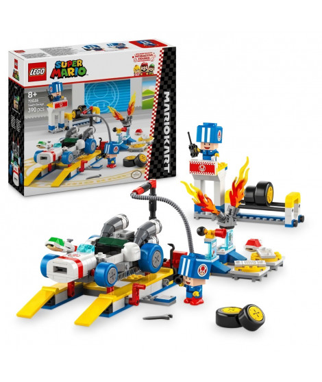 LEGO Super Mario 72035 Mario Kart  Garage de Toad - Jouet Nintendo personnalisable