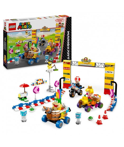 LEGO Super Mario 72036 Mario Kart  Bébé Peach et ensemble de grand prix - Jouet moto