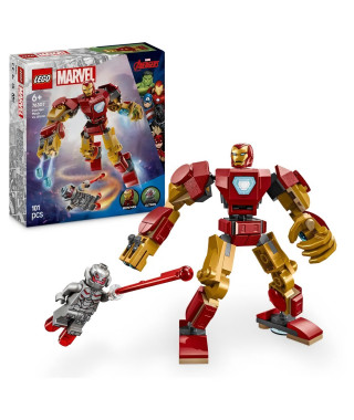 LEGO Marvel 76307 Le robot d'Iron Man contre Ultron - Jouet avec super héros des 6 ans