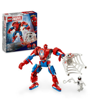 LEGO Marvel 76308 Le robot de Spider-Man contre Anti-Venom - Jeu de super héros des 6 ans