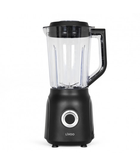 Blender - LIVOO - 1,5 L - 600 W - 22 000 tours/min - 2 vitesses - Noir