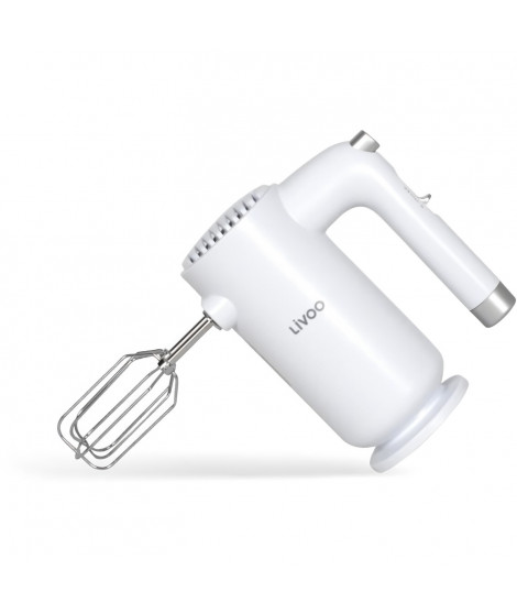 Batteur électrique - LIVOO - 250 W - 5 vitesses et fonction turbo - Blanc