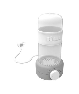 Chauffe-biberon et petits-pots BEABA Bib Secondes vapeur Grey - Evolutif et multi-fonctions