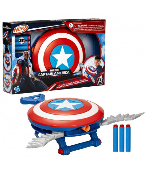 Marvel Studios Captain America Brave New World, NERF Blaster Skyshot, bouclier pour déguisement