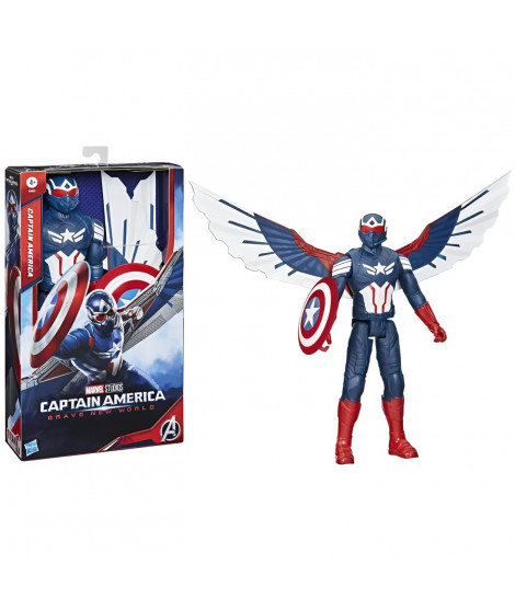 Marvel Studios Captain America Brave New World, figurine Captain America Deluxe de 30 cm