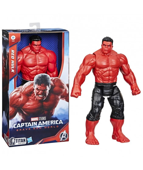 Marvel Studios Captain America Brave New World Titan Hero Series, figurine Red Hulk Deluxe